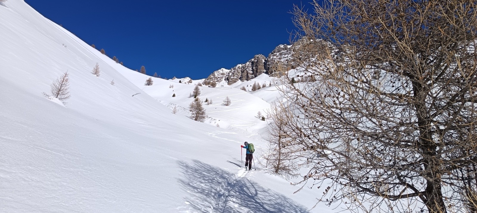 &nbsp;Sortie de la forêt sous le lac de Souliers&nbsp;