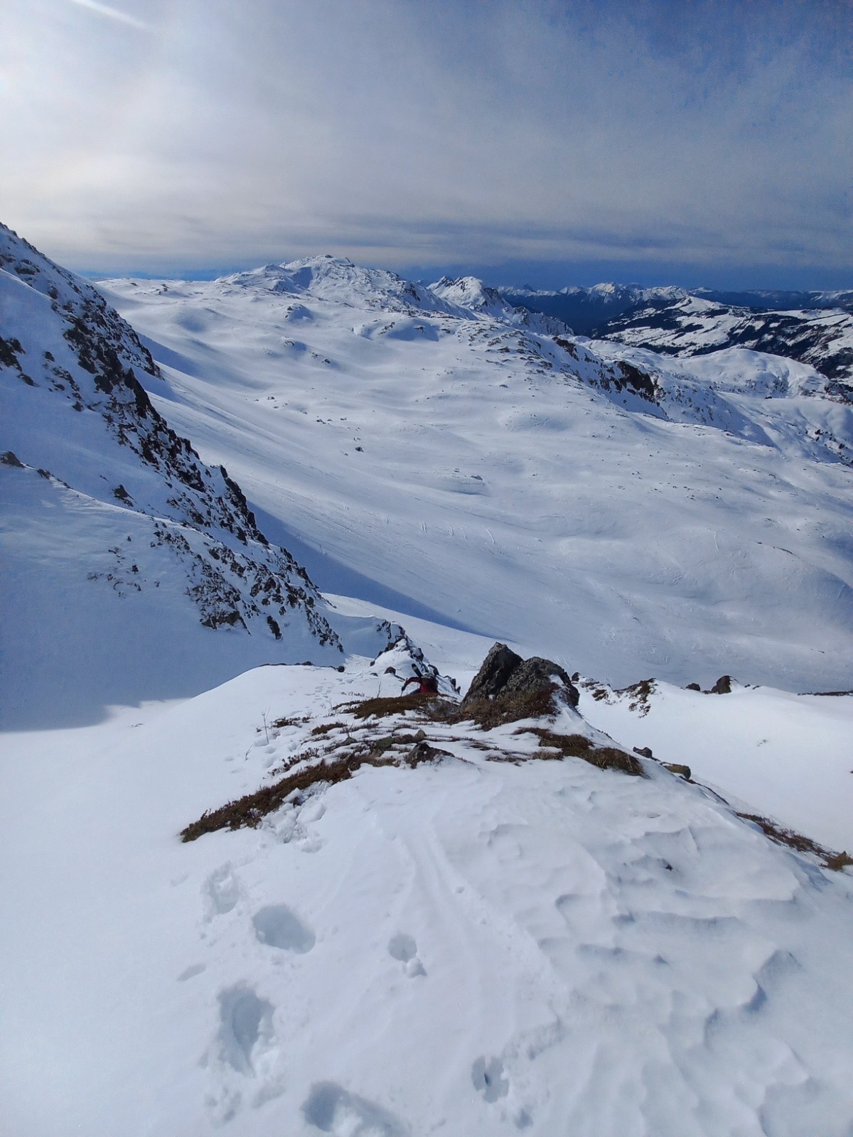 Remontée du couloir en mode alpi mixte par l Arête plutôt que de brasser dans la transfo vierge