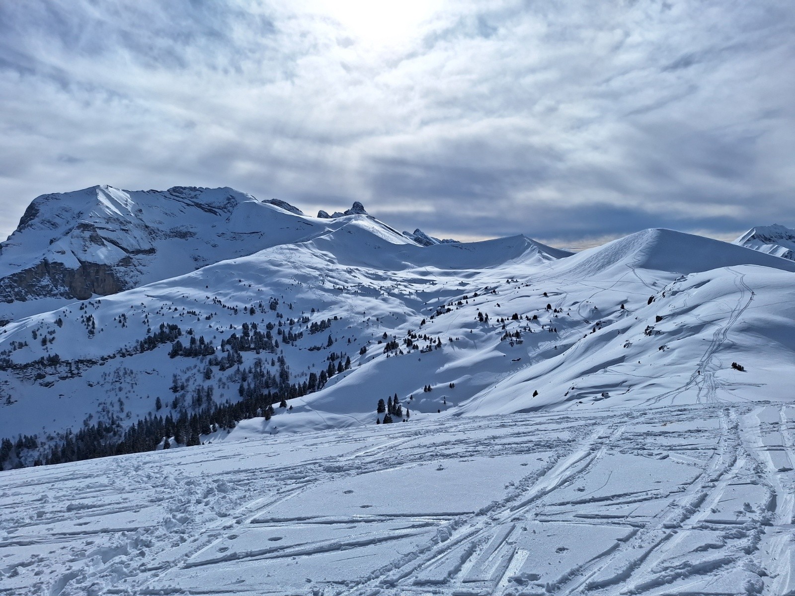 Vue d'ensemble de la balade depuis la Sallaz 😄