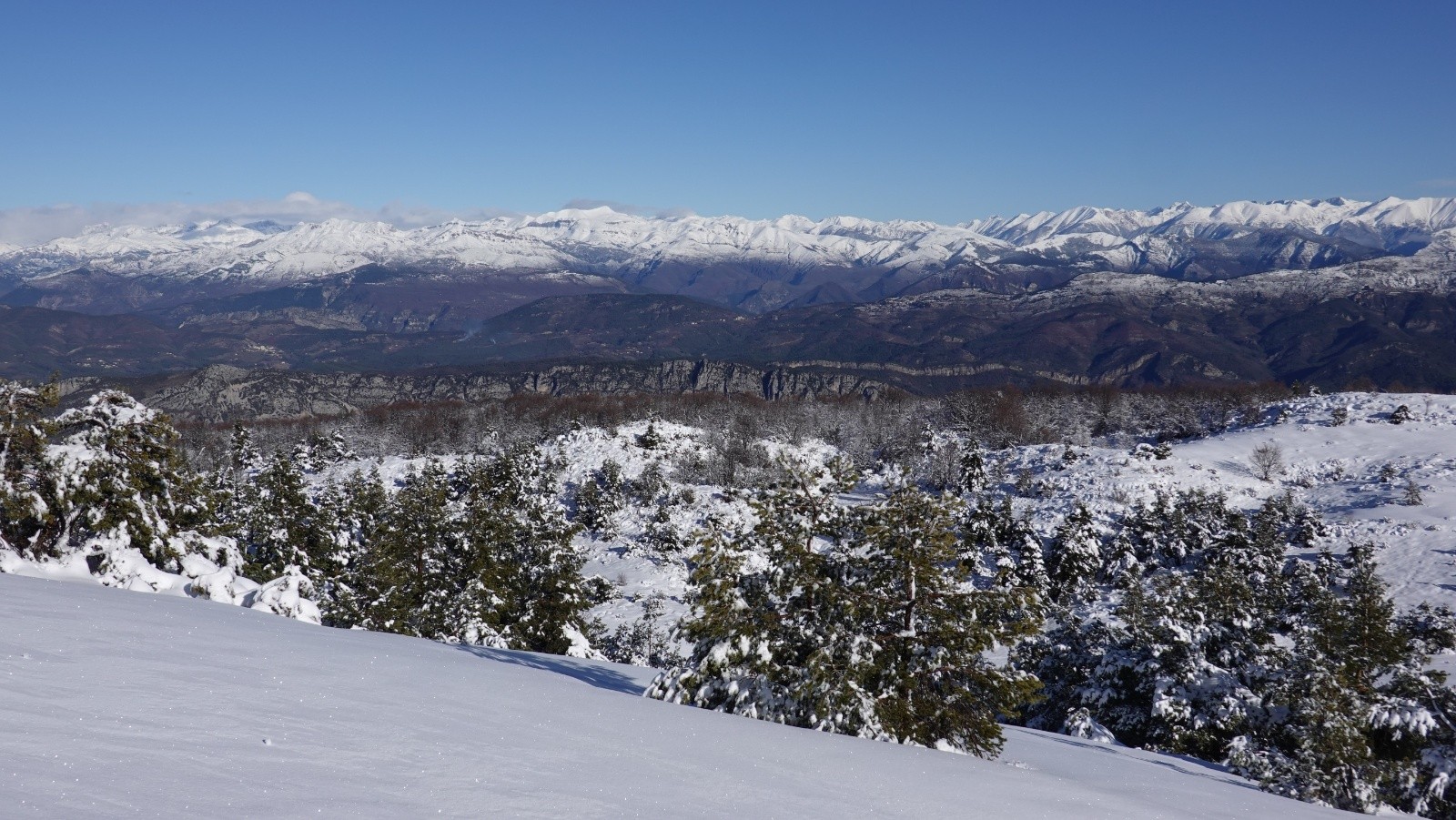 Vue panoramique sur le Mercantour : secteur Mounier