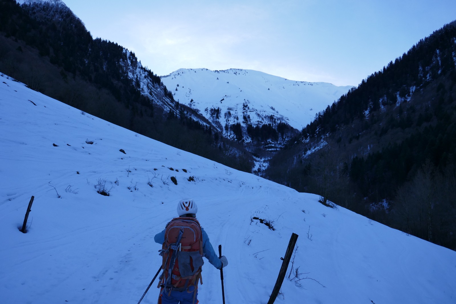 Replat à 1100m sous les Arces 
