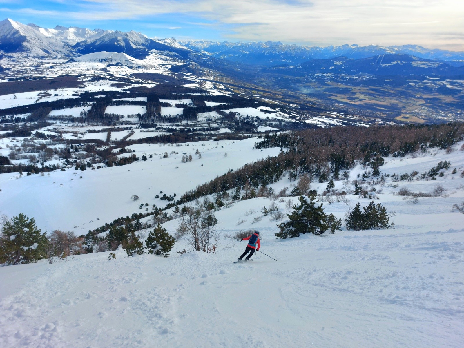 neige durcie par les purges toujours mieux que la croute&nbsp;