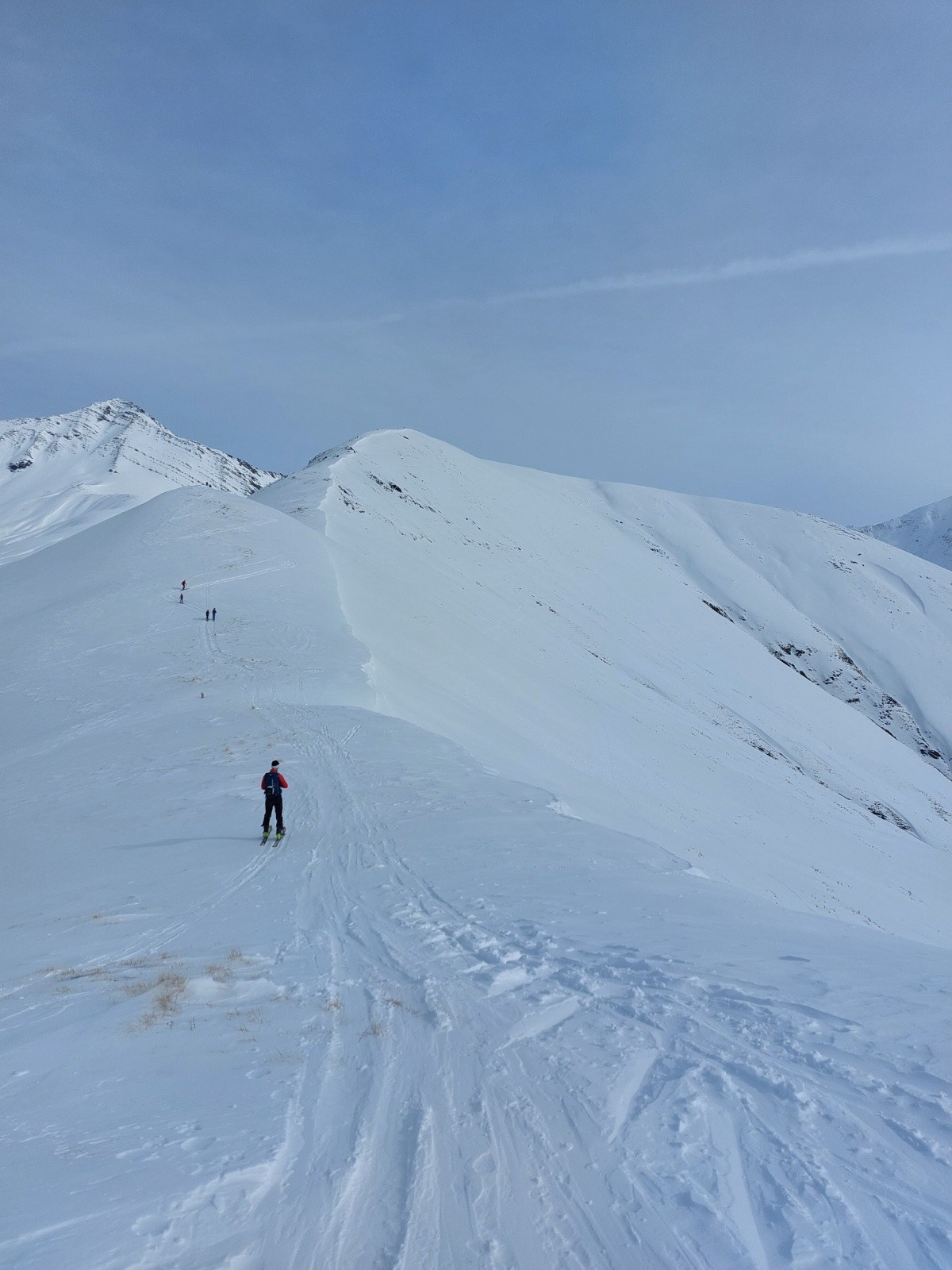 Vers le Signal de la grave, le pic du goleon au fond