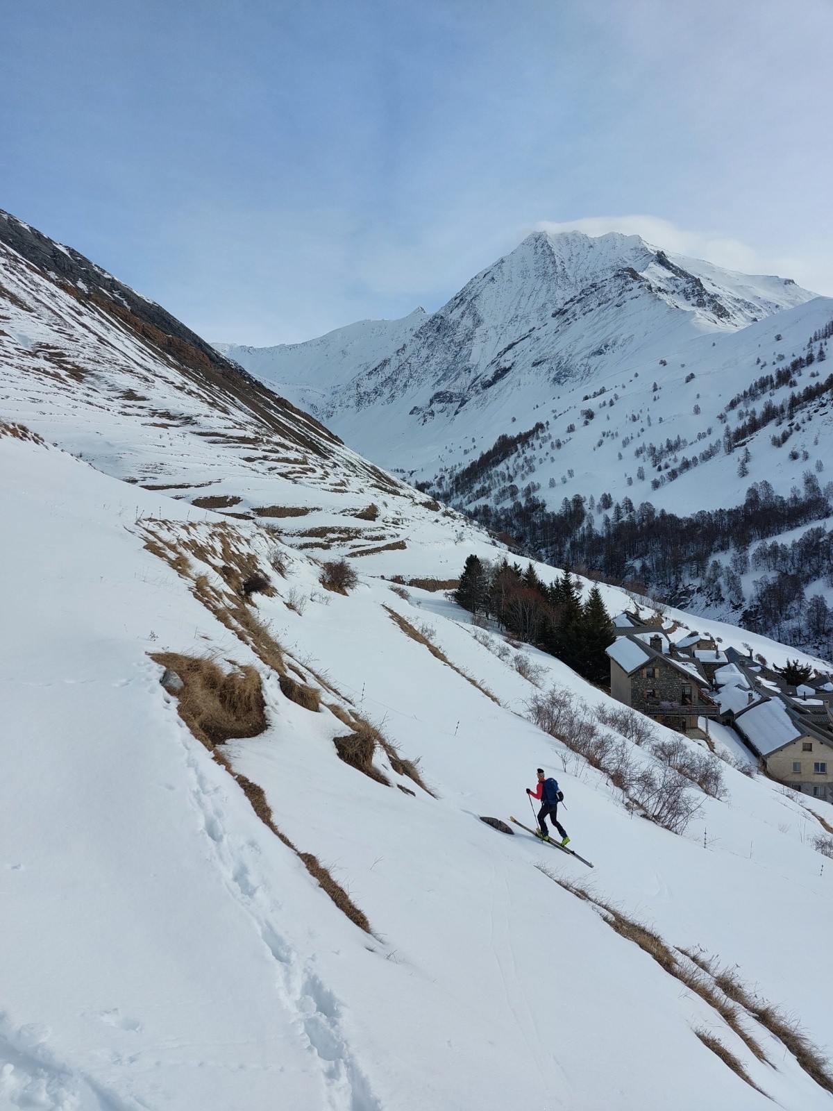 Départ, navigation dans le paturage