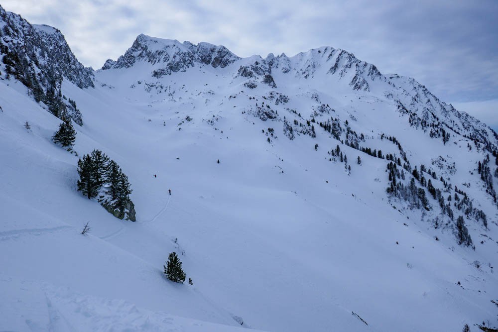 la trav' pour revenir vers le Lac Vert