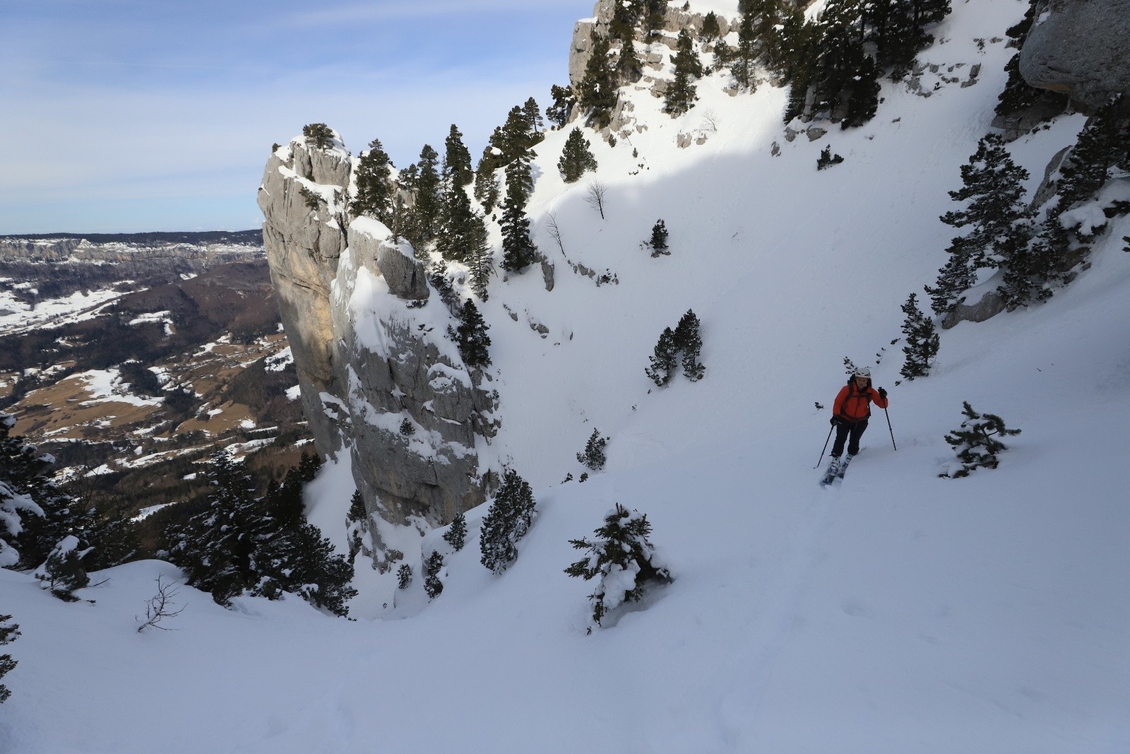 &nbsp;A mi-couloir...