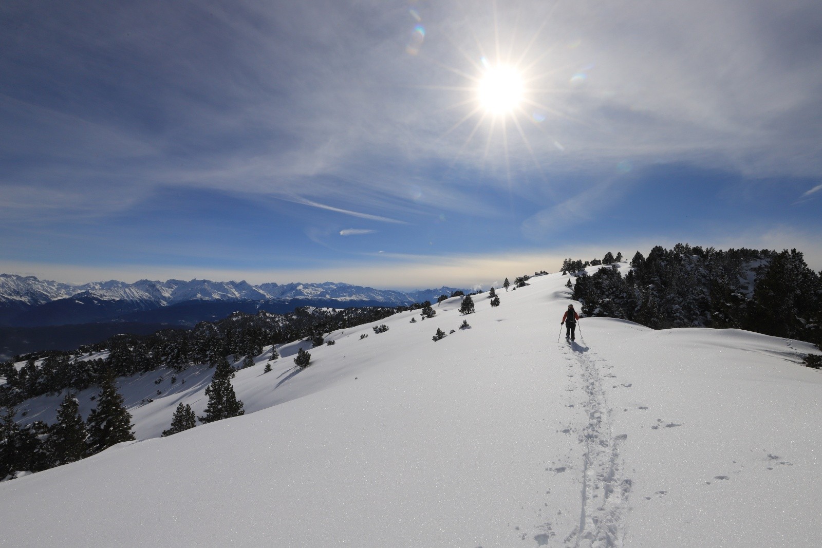 &nbsp;Montée au sommet Sud du Granier, pas une trace!