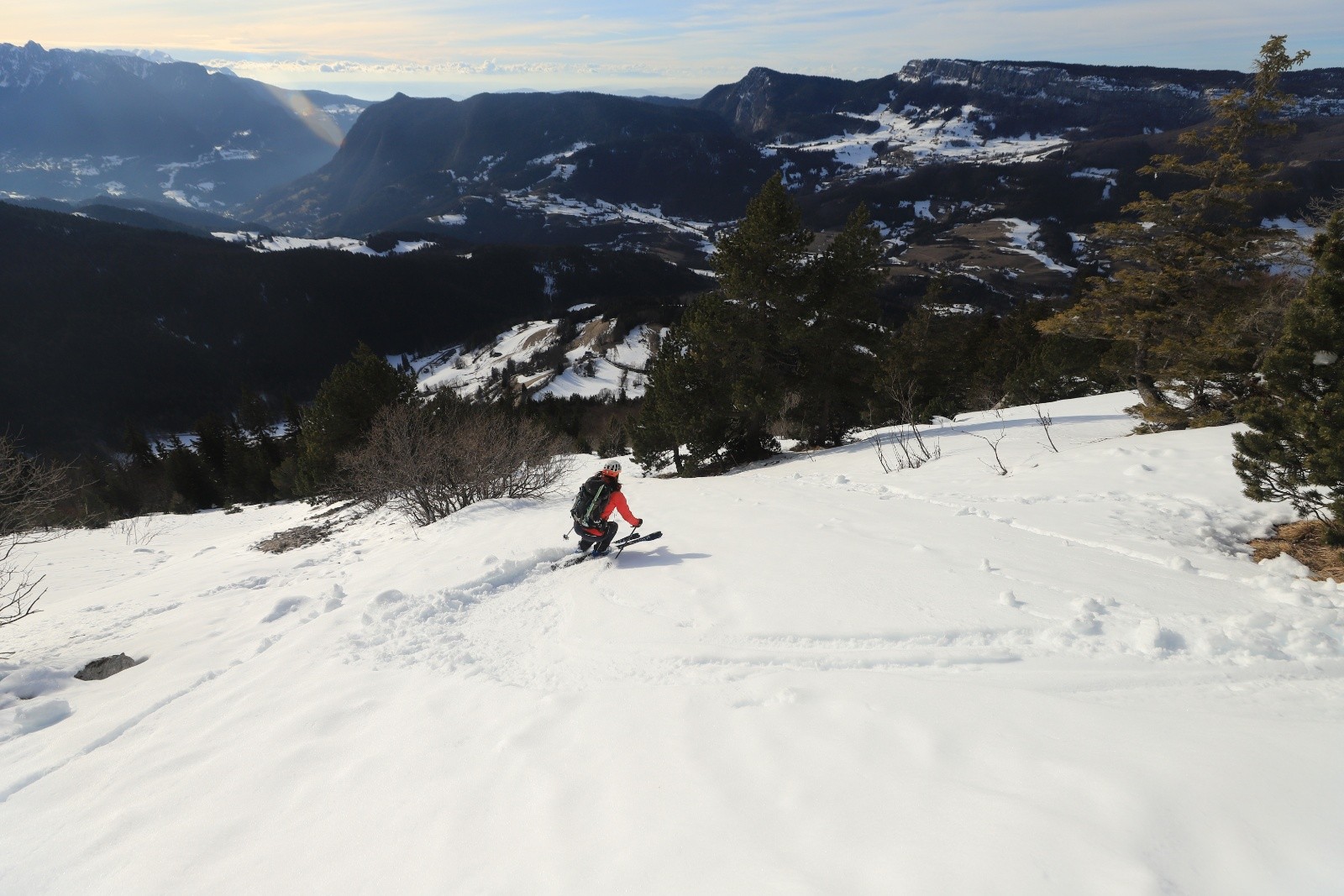 &nbsp;Sous la Balme à Colon, en neige bien transfo