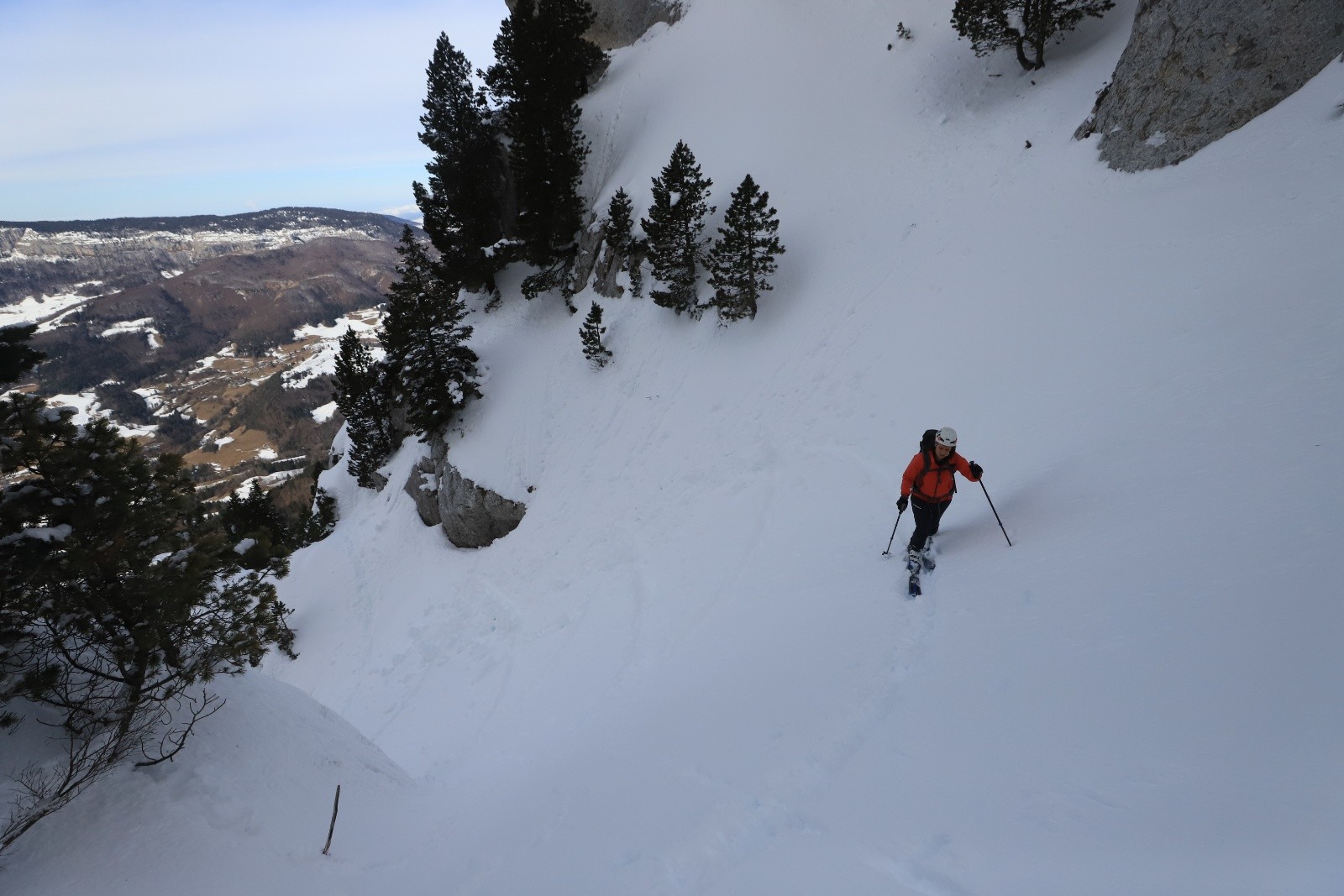 Le début du couloir, non tracé&nbsp;
