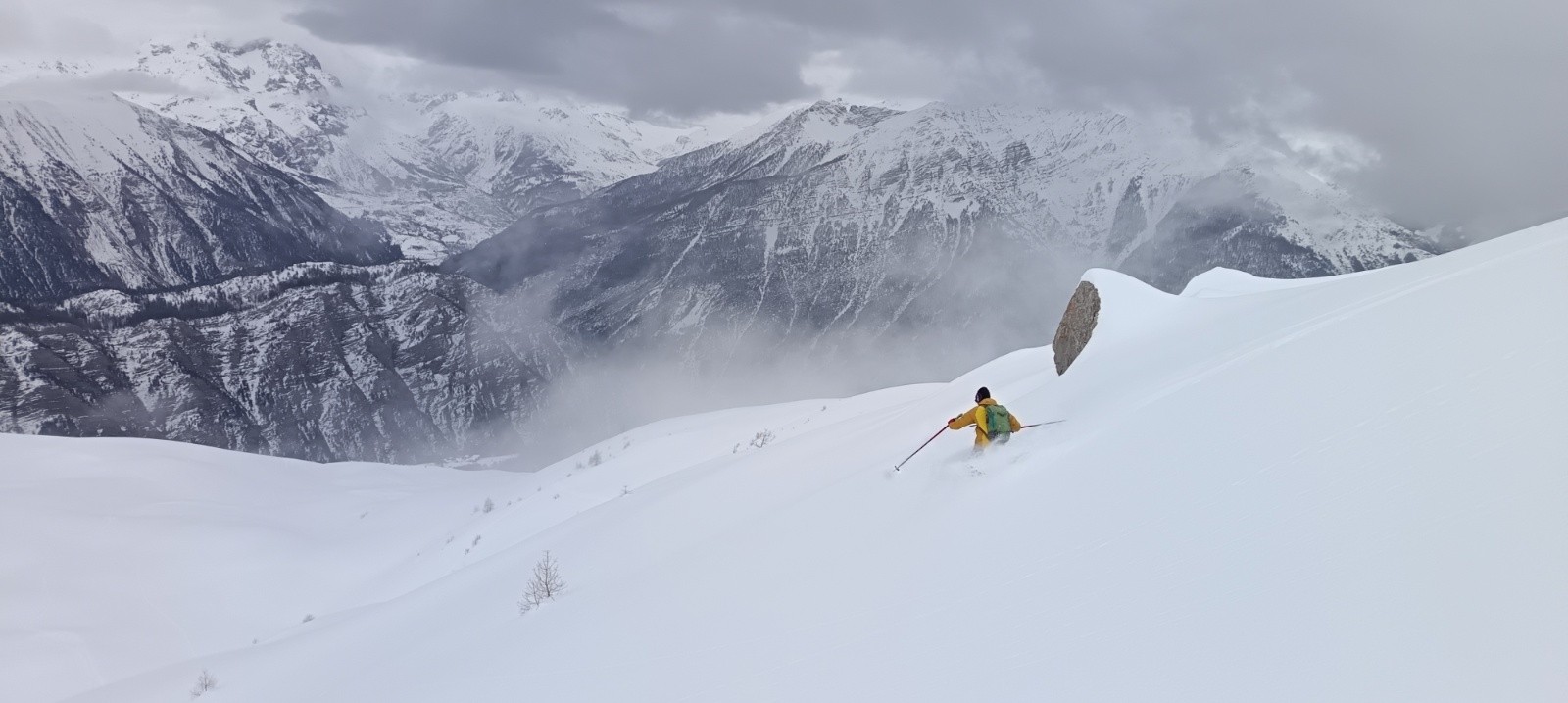 &nbsp;Bige lors de la 2ème descente&nbsp;