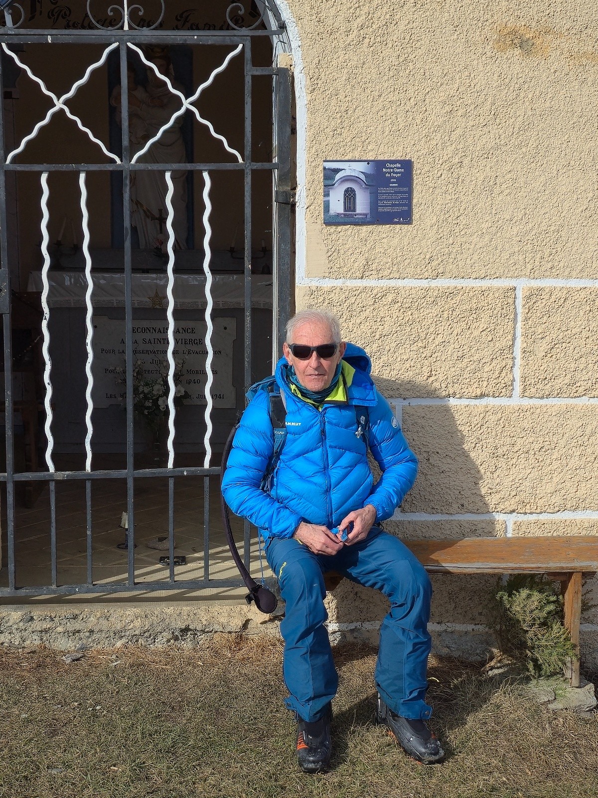 A l'arrivée, une pause bien méritée.&nbsp;