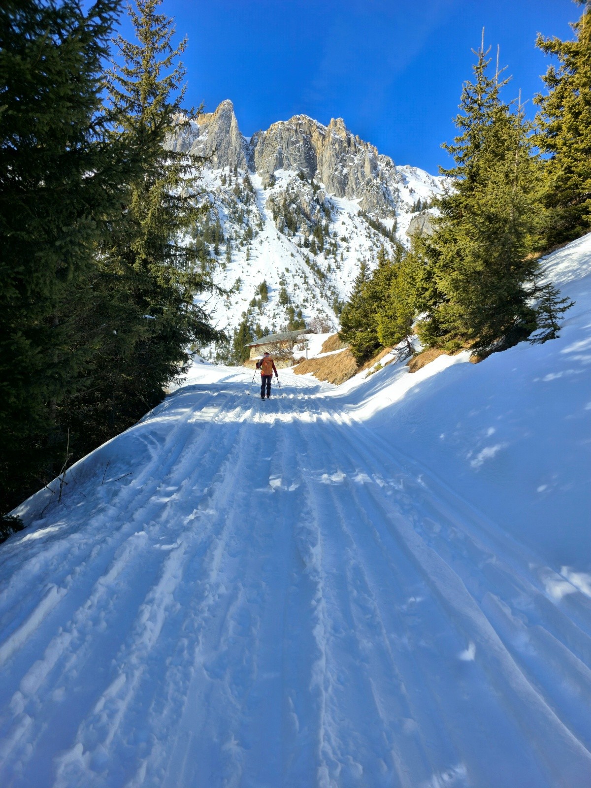 au terme de l'approche, face à Roche de Janatan.&nbsp;