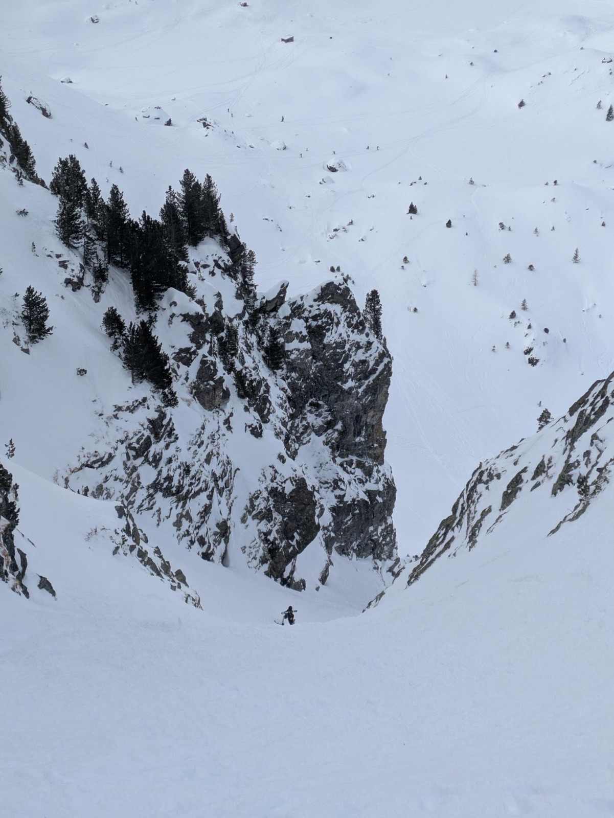 Montée du couloir de la Vaudaine
