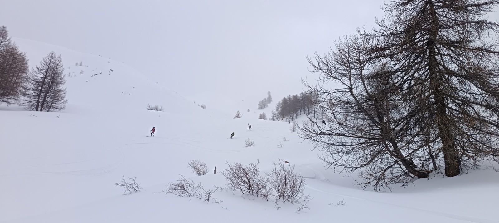 &nbsp;Descente sous l'Aiguillon&nbsp;