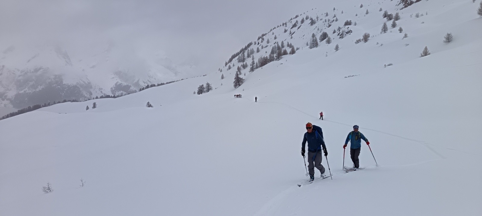 &nbsp;Traversée sous le col de Mirandol