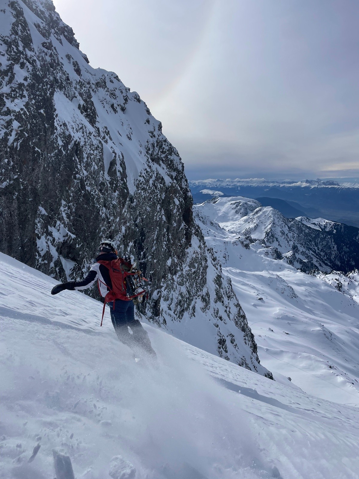 Fig 2 : Récolte des données terrains pour l'analyse comparative des trajectoires en descente (résultats en Fig 5)