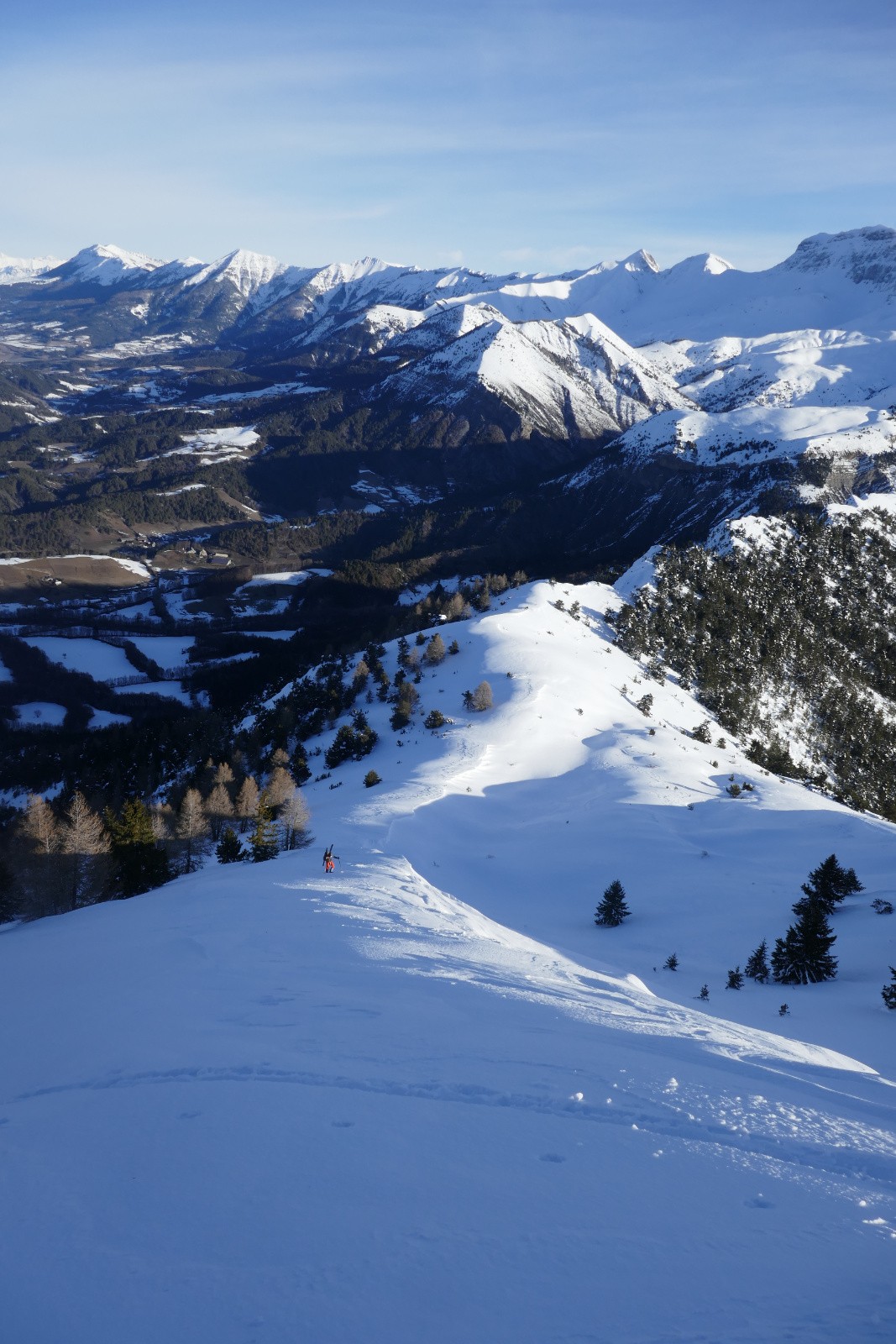 Sur la crête sommitale 