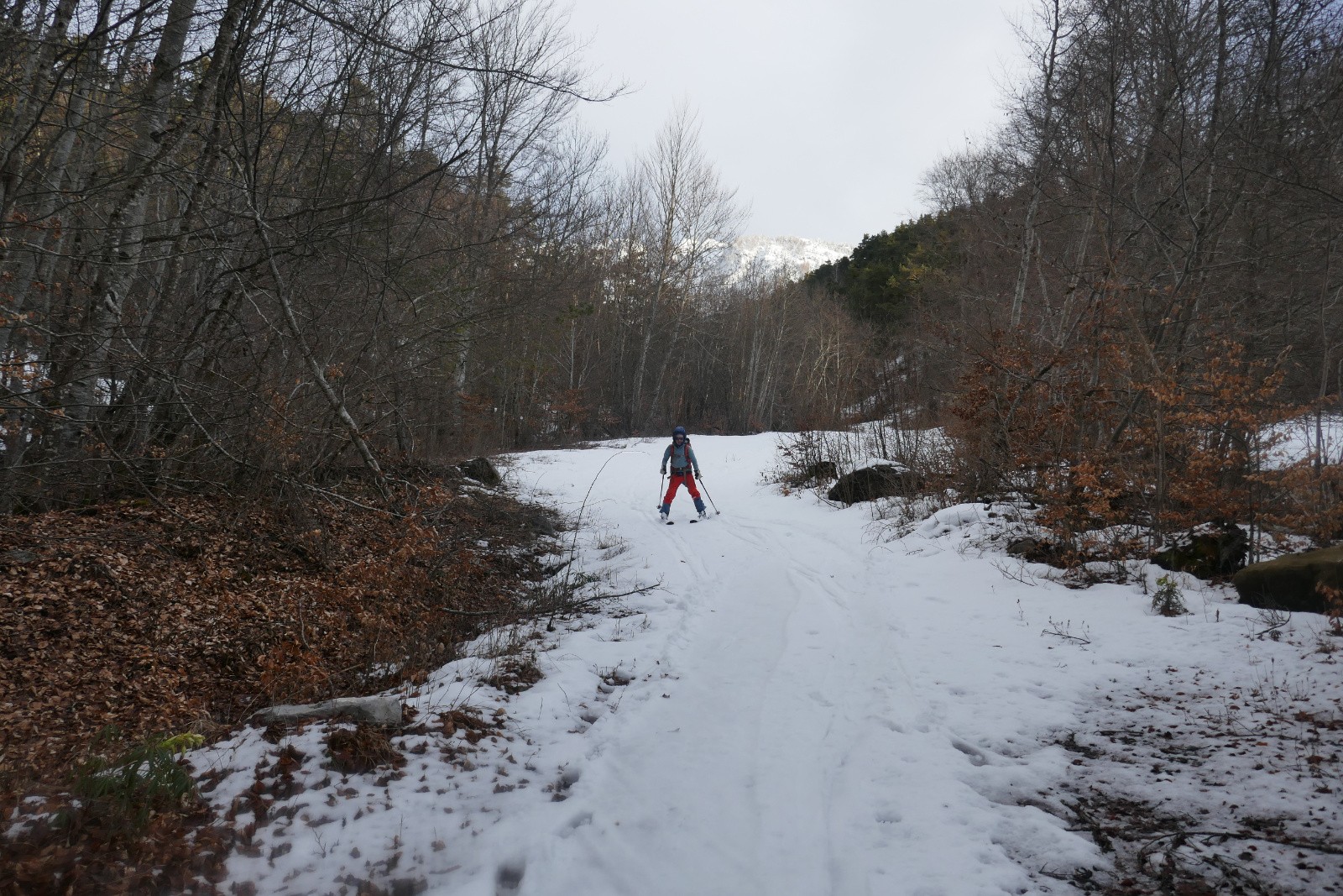Déchaussage à 20m de la voiture.&nbsp; 