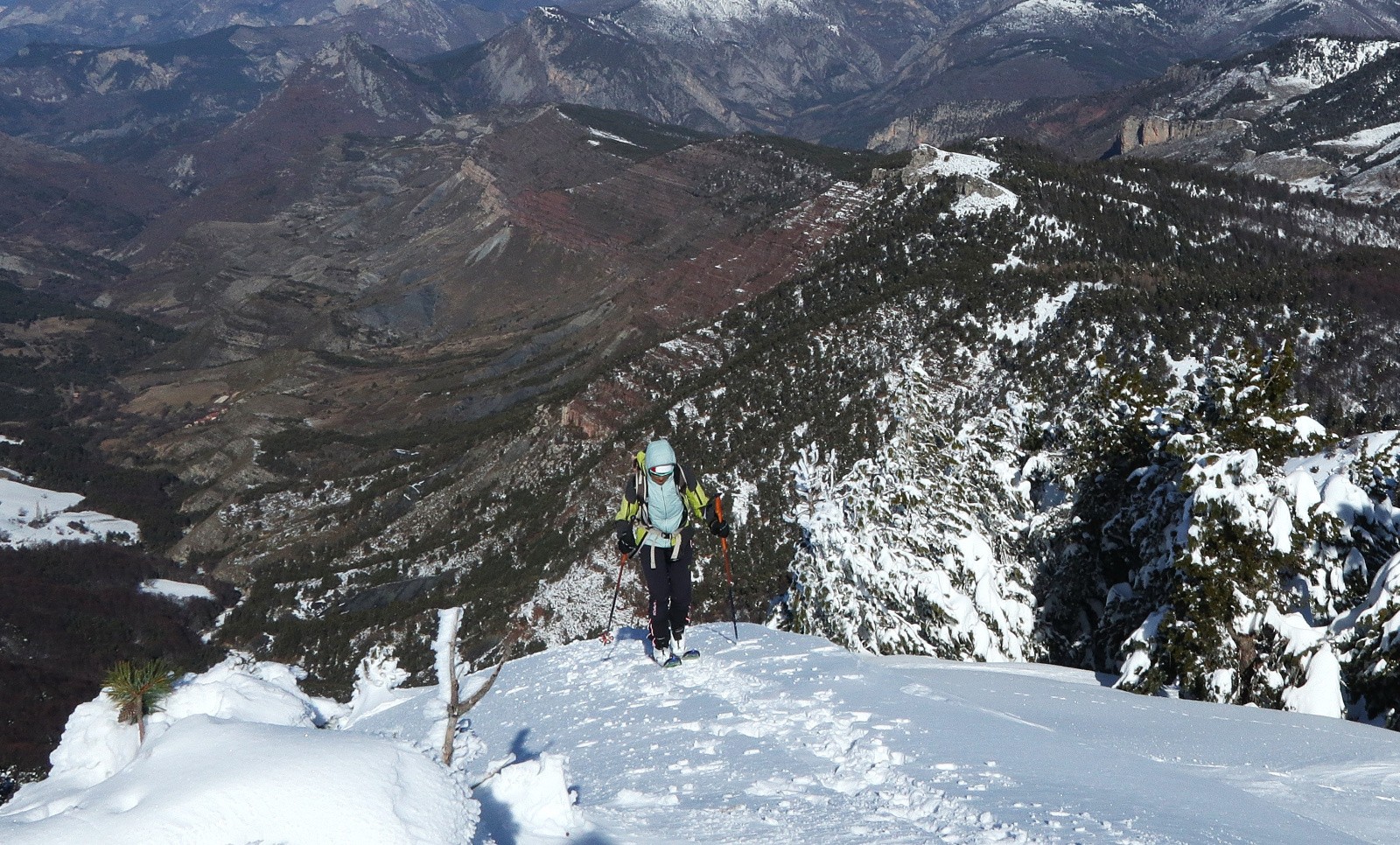 Début de l'arête NW de Coste Belle&nbsp;
