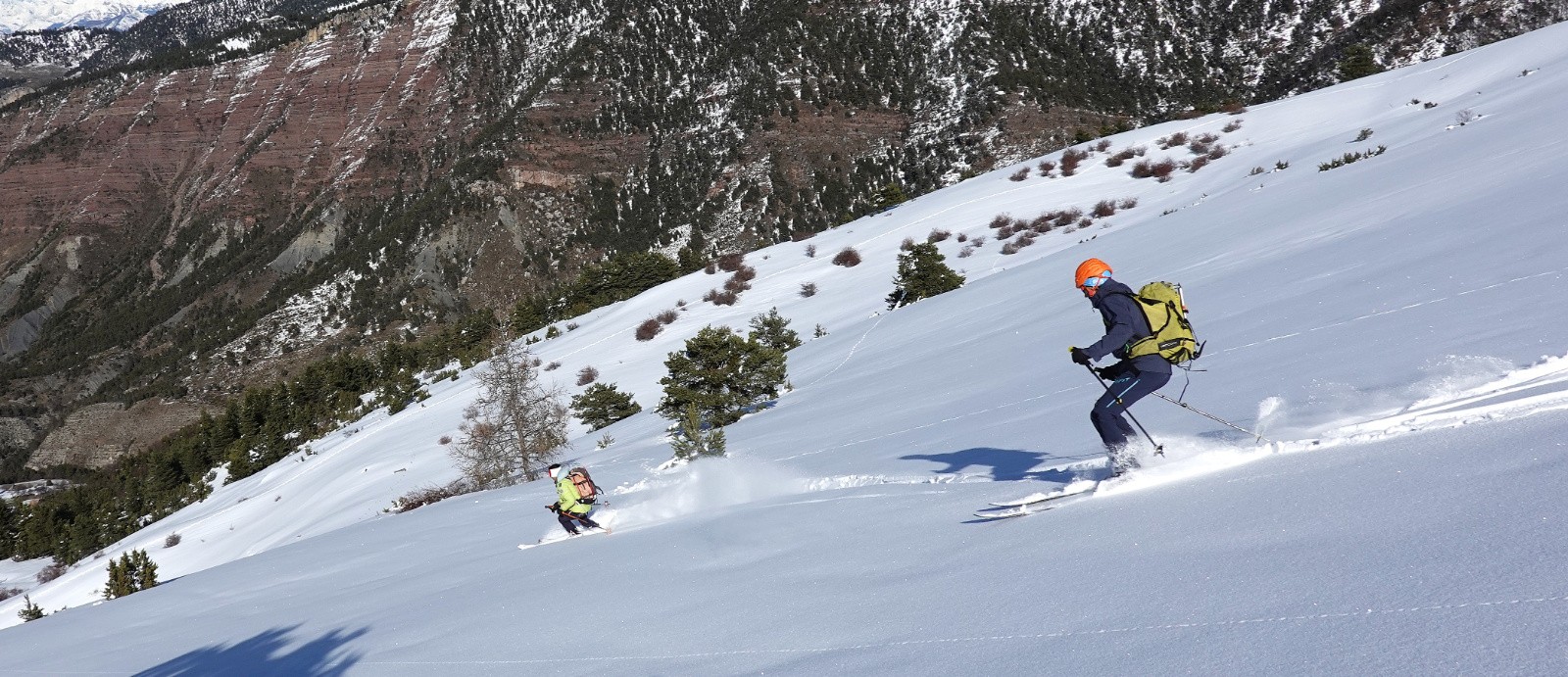 Serrière des Cabanes, versant Nord&nbsp;
