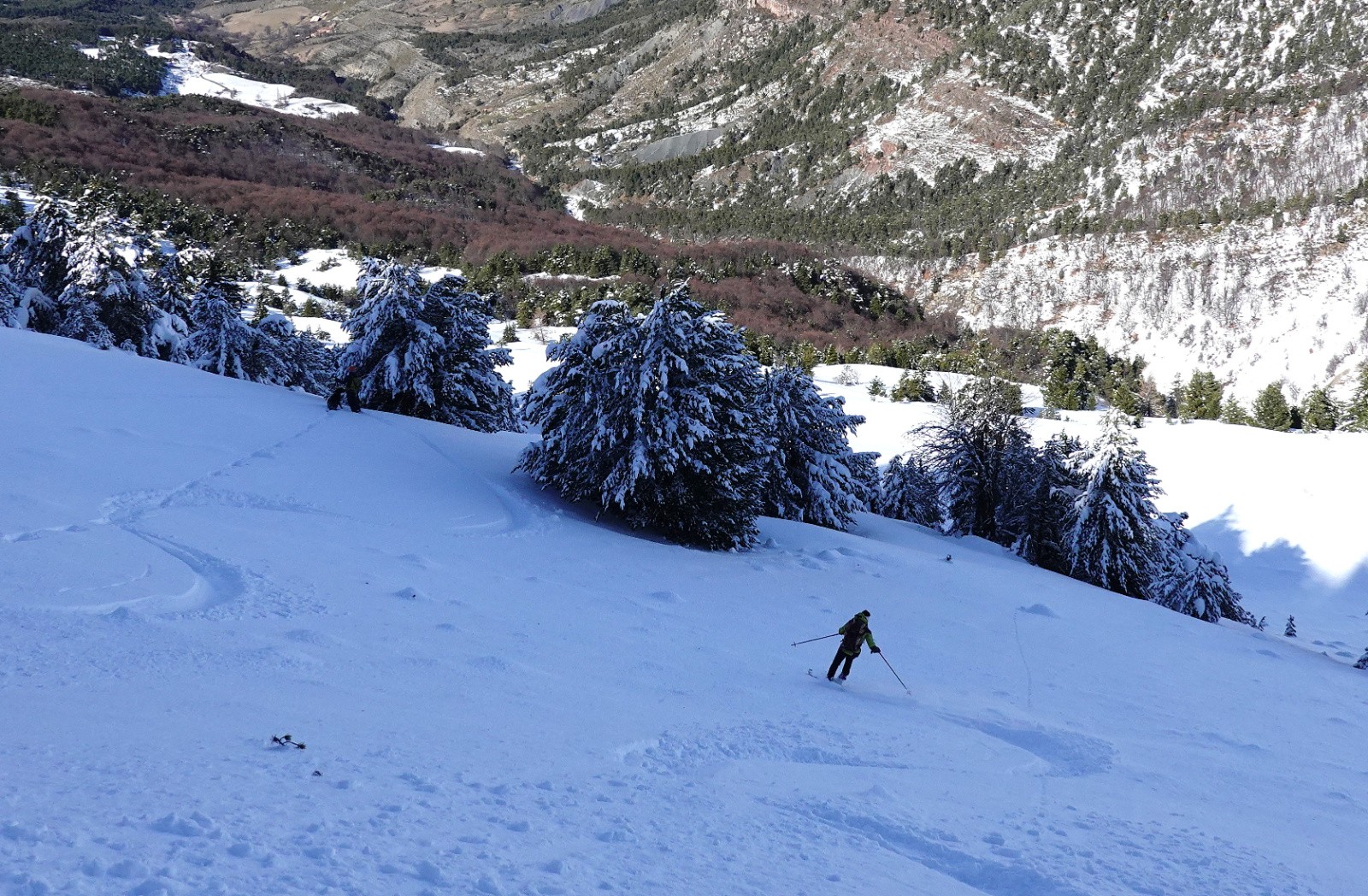 Crête du Raus, versant Nord&nbsp;