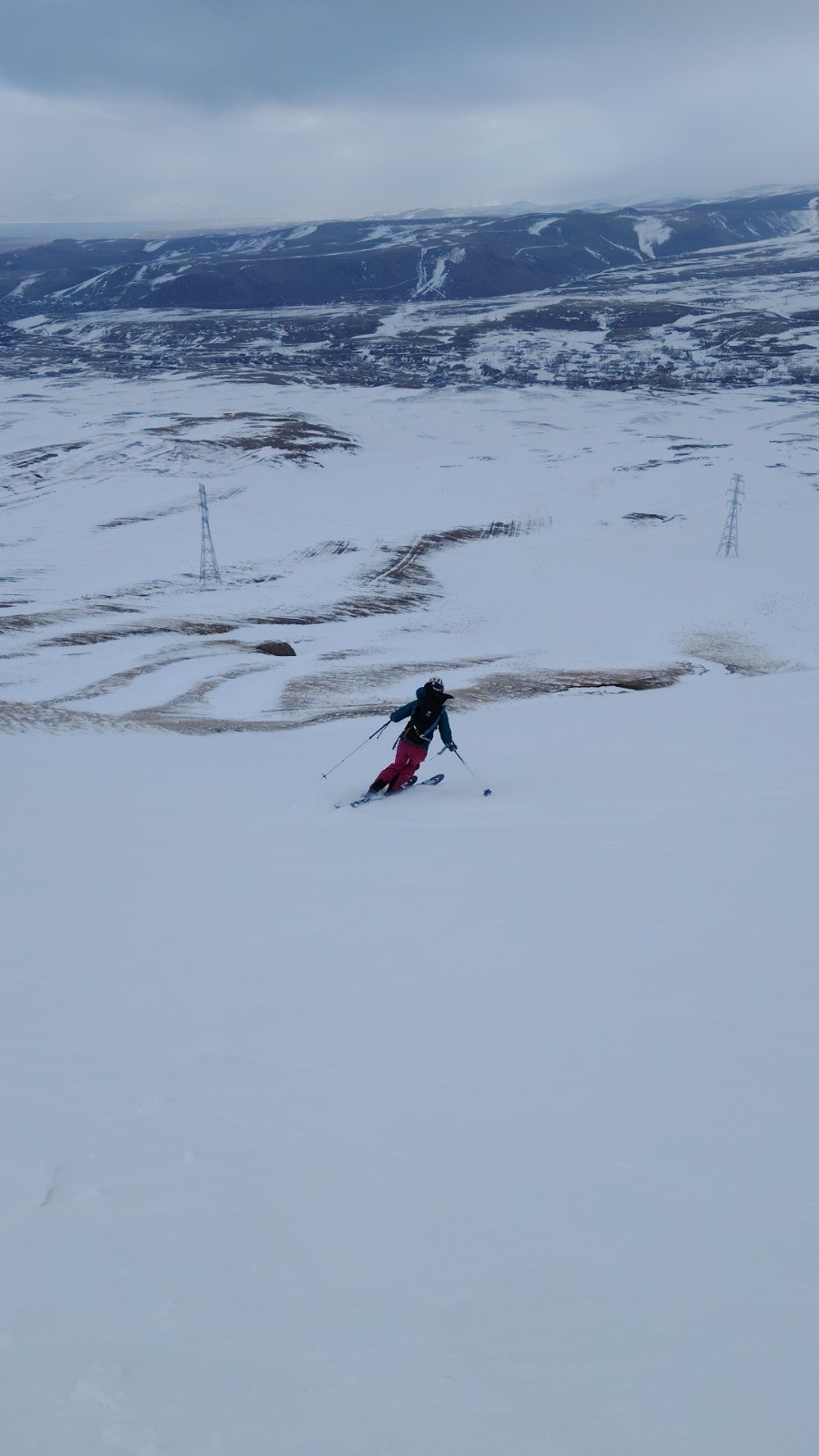 Belle descente vers la ligne électrique&nbsp;