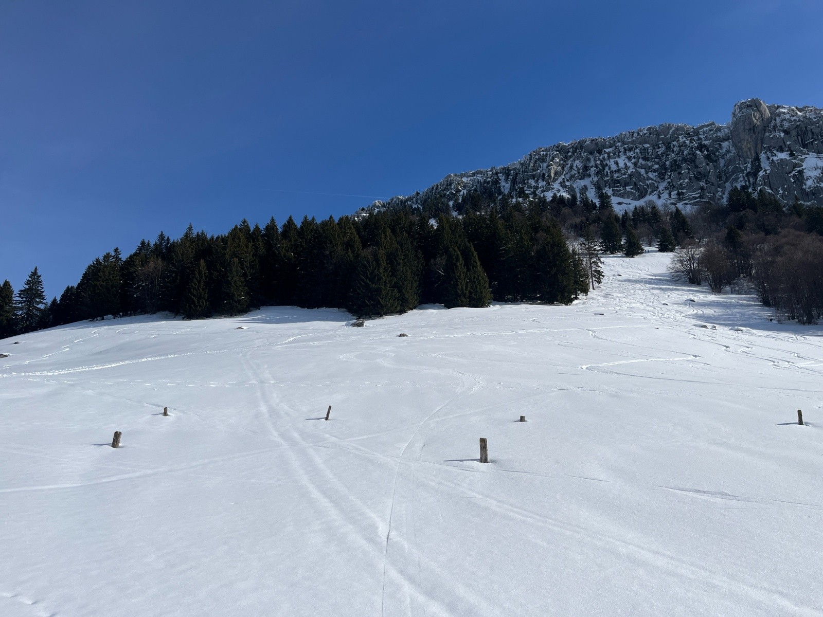 Déjà 400m de D+, mais c'est encore tout là haut!