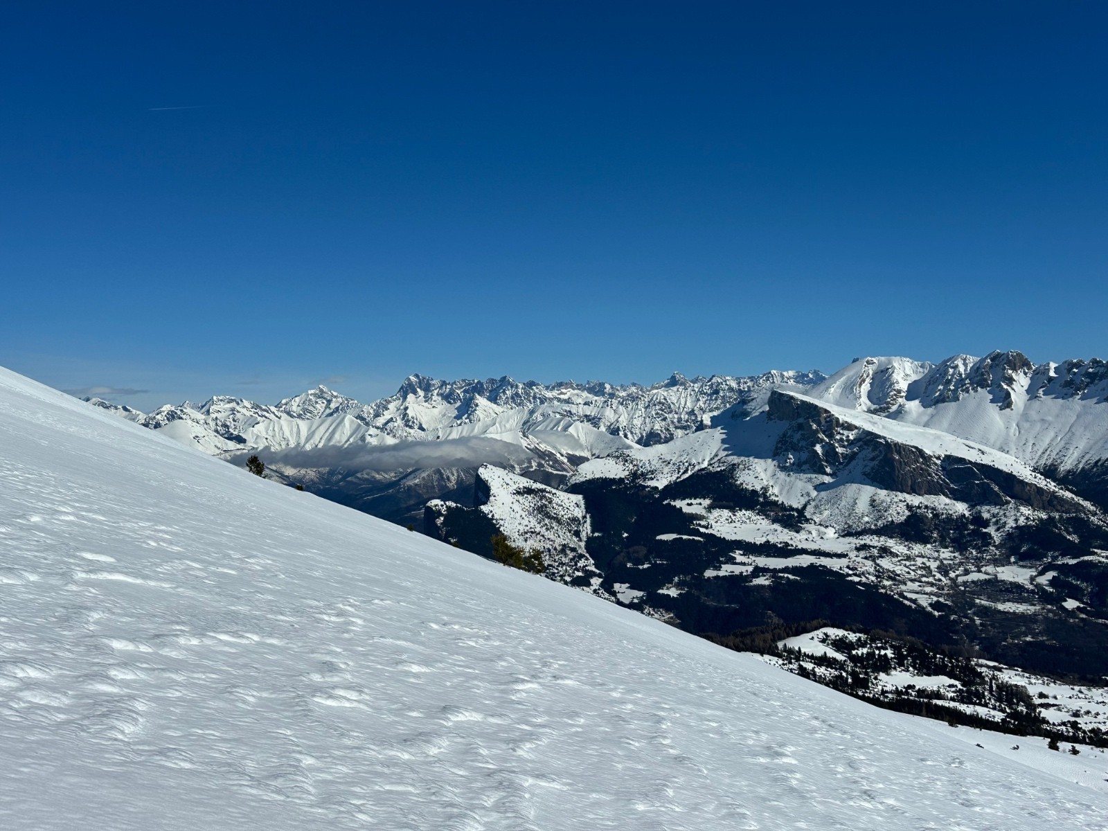 &nbsp;Vue sur Les Écrins et La Muzelle
