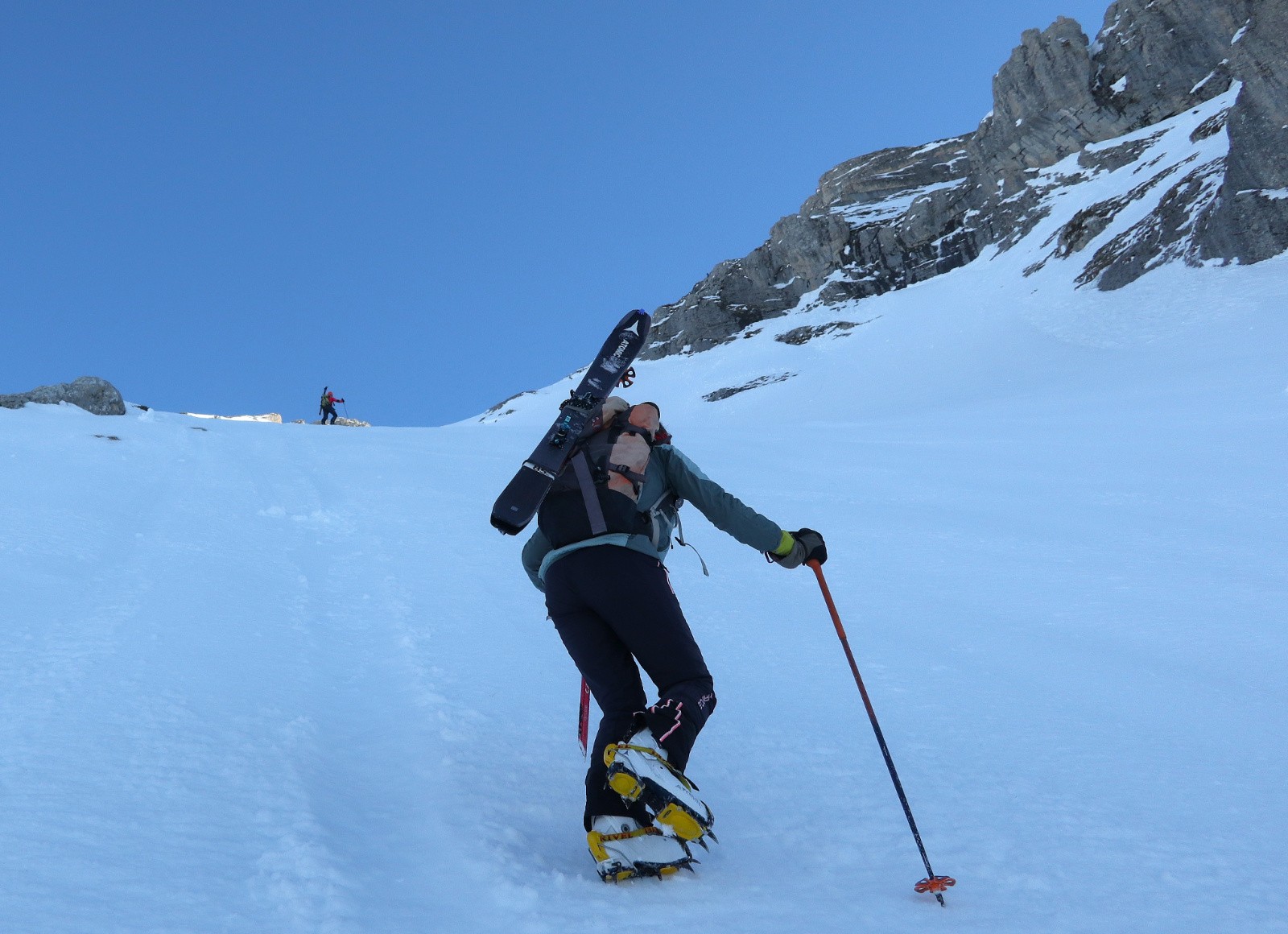 Montée dans la combe&nbsp;