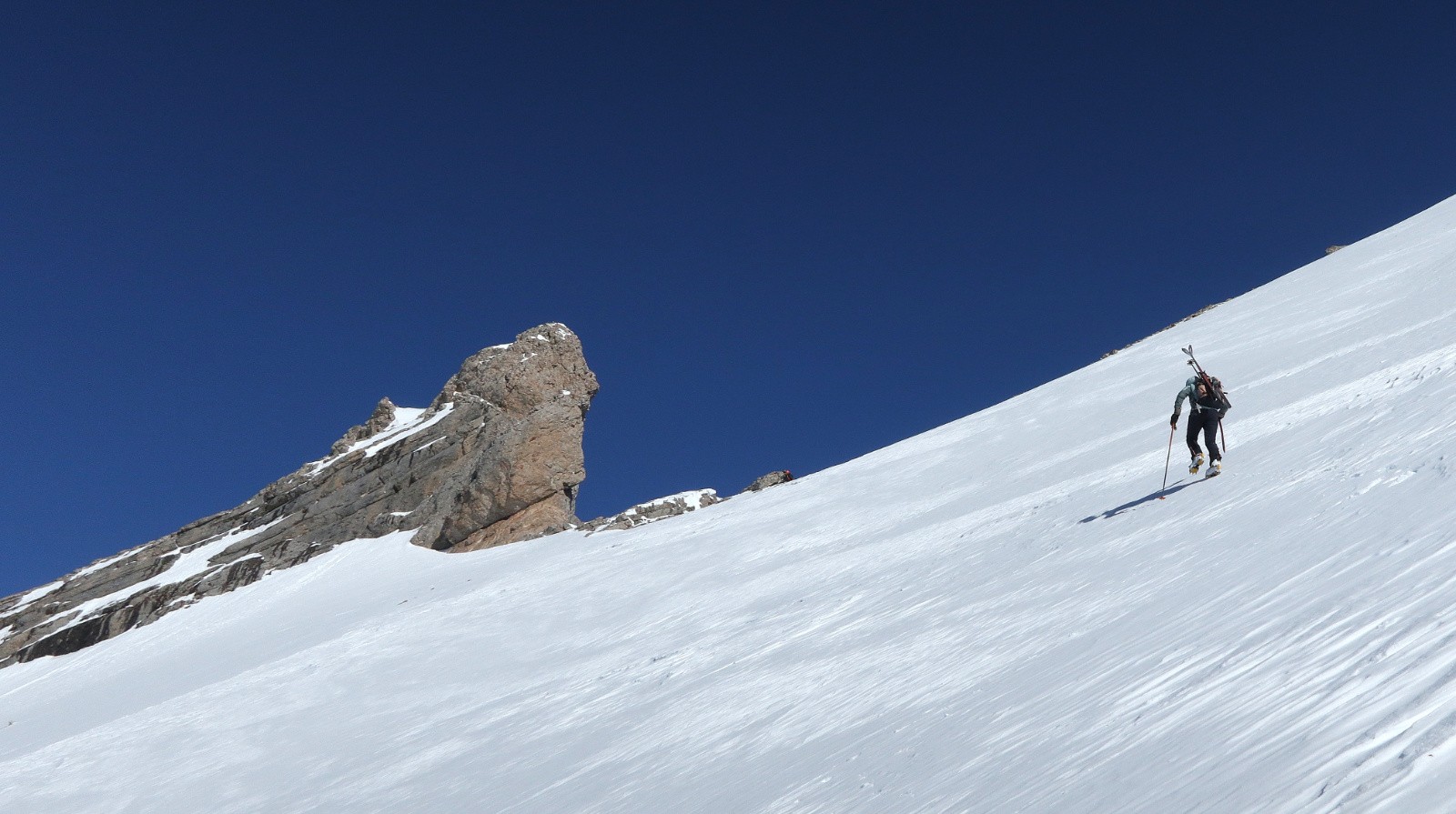 Arrivée sur l'arête&nbsp;