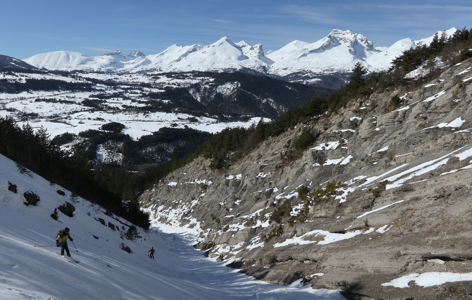Entrée dans le ravin&nbsp;