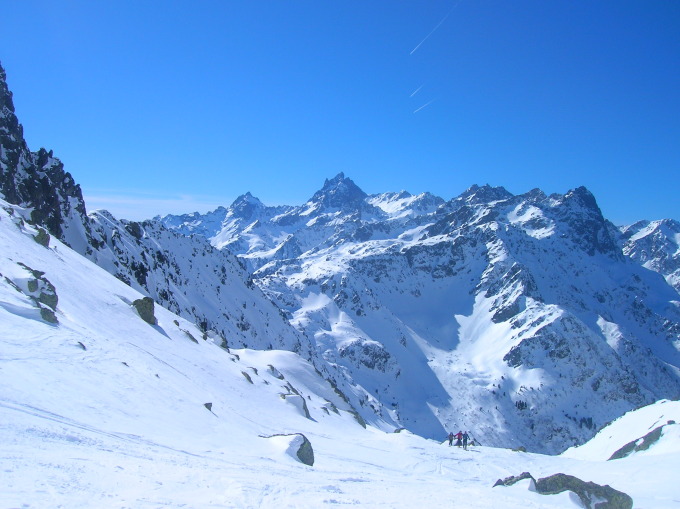 Un bout du panorama : Le grand pic de Belledonne
