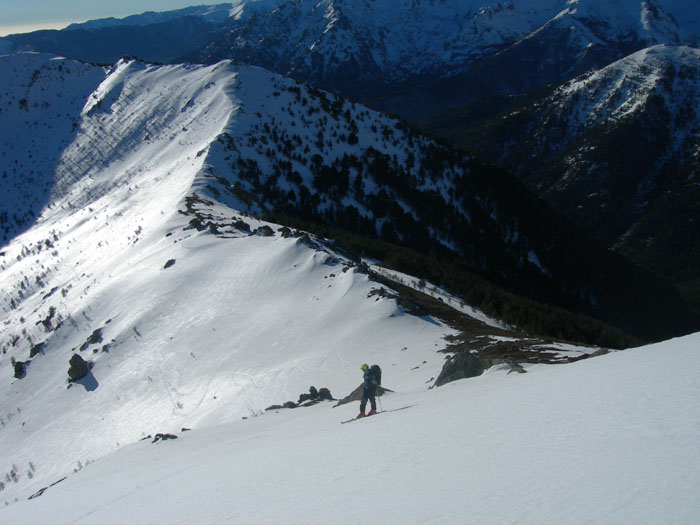 En montant : sur la Crête de Petra Niella