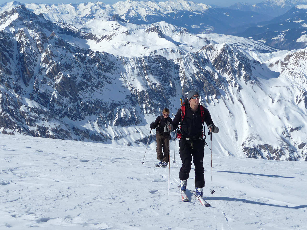 vers 3200 m : La pente s'adoucit