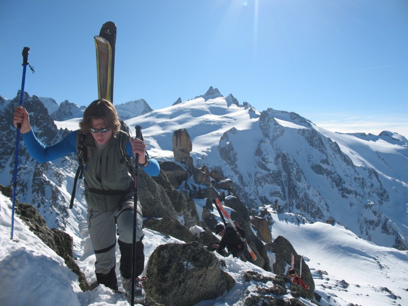 L'aiguille du Tour : Franz, Mike et Clément