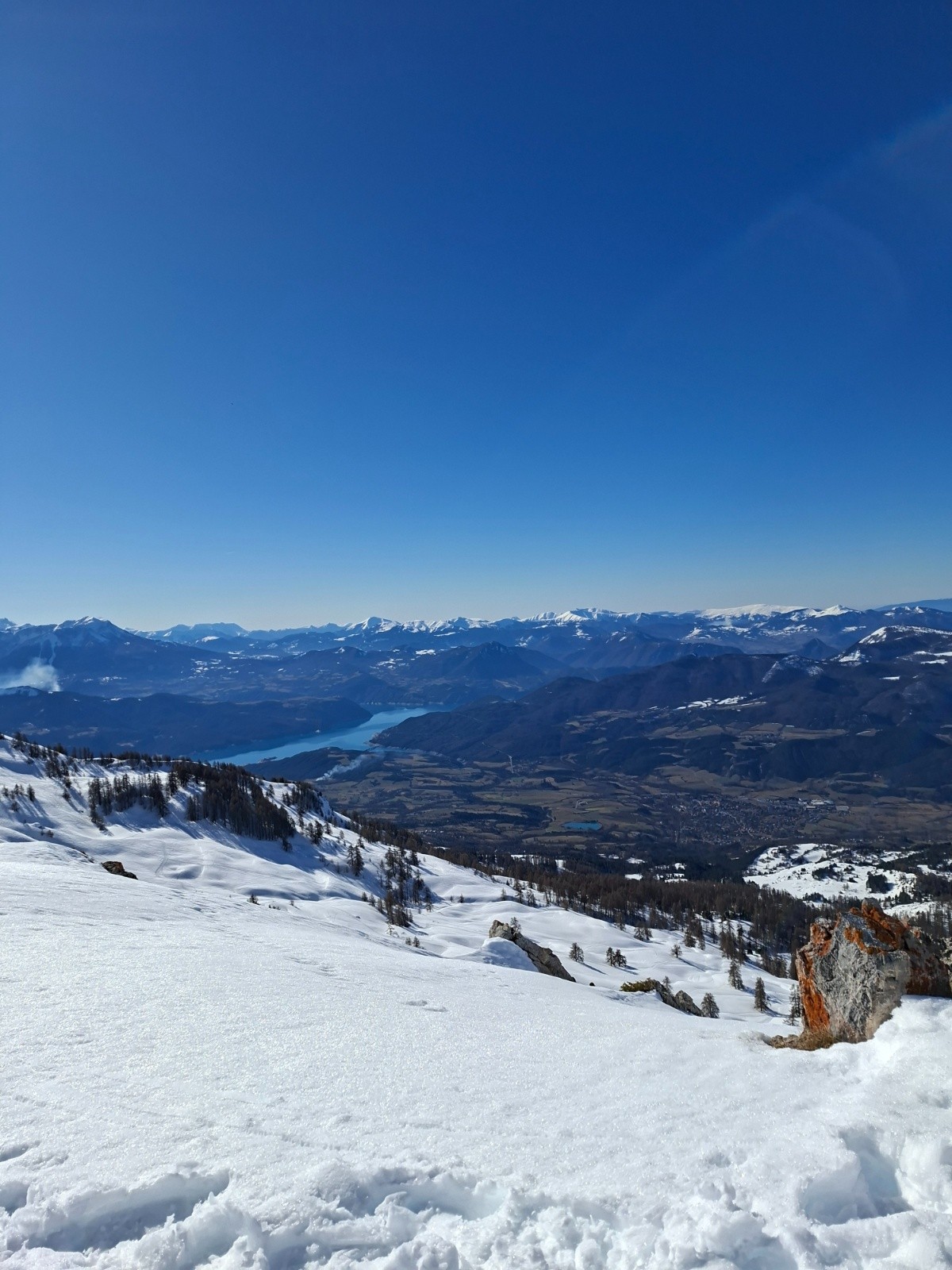 Panorama grand luxe et neige qui chauffe vite&nbsp;