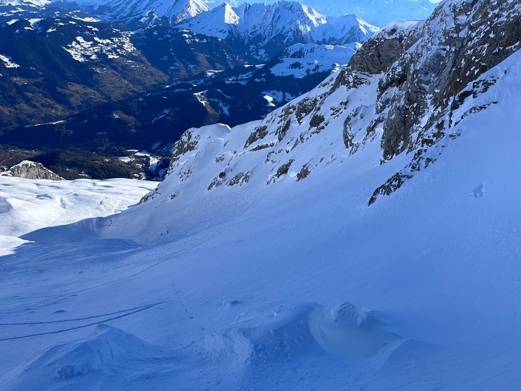 bonne poudreuse dense rive droite