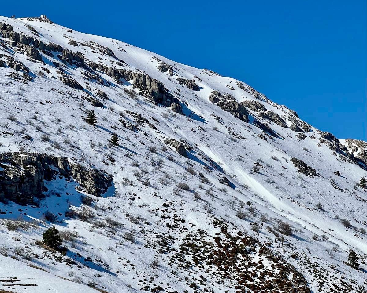 Descente du jour face Est du Chiran&nbsp; 