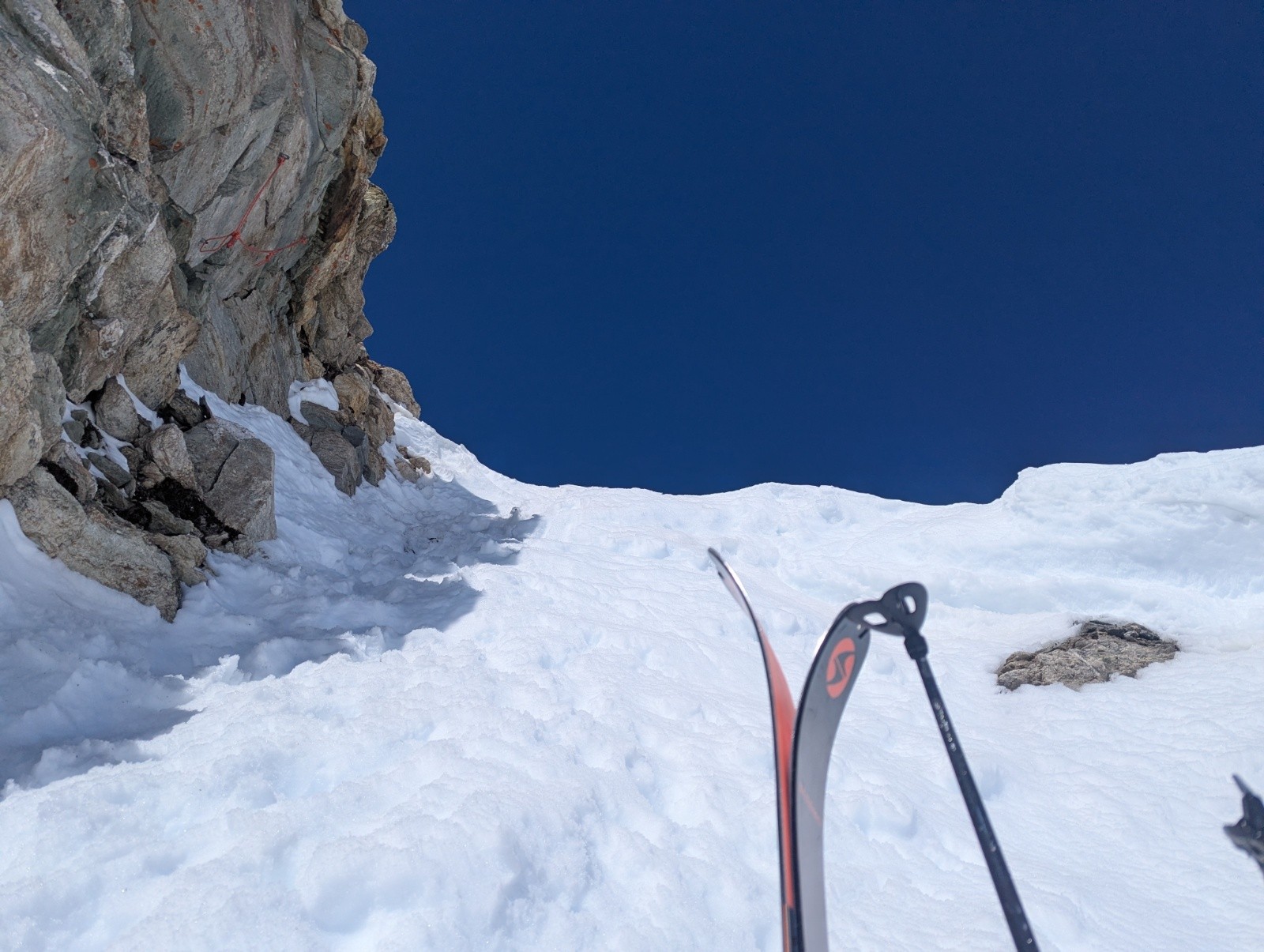 La sortie branche de gauche quand on monte