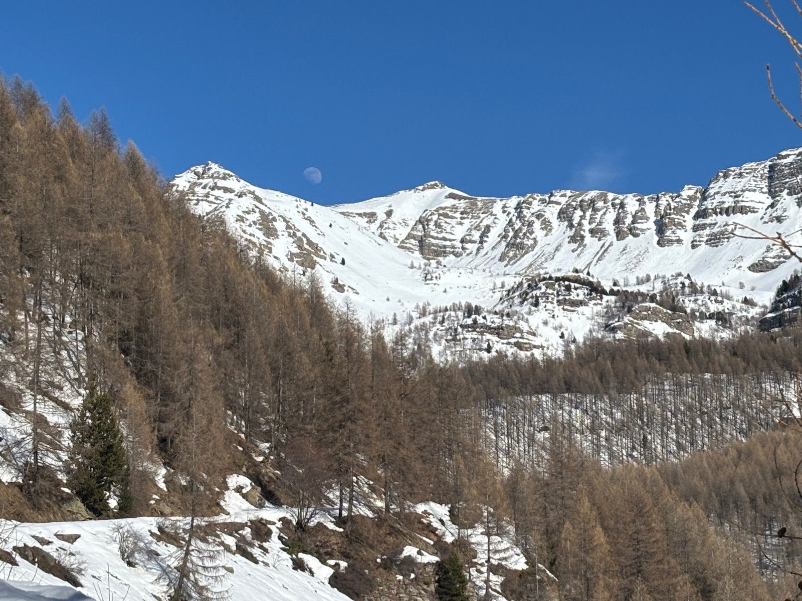 Sommet du jour vu depuis la voiture&nbsp;