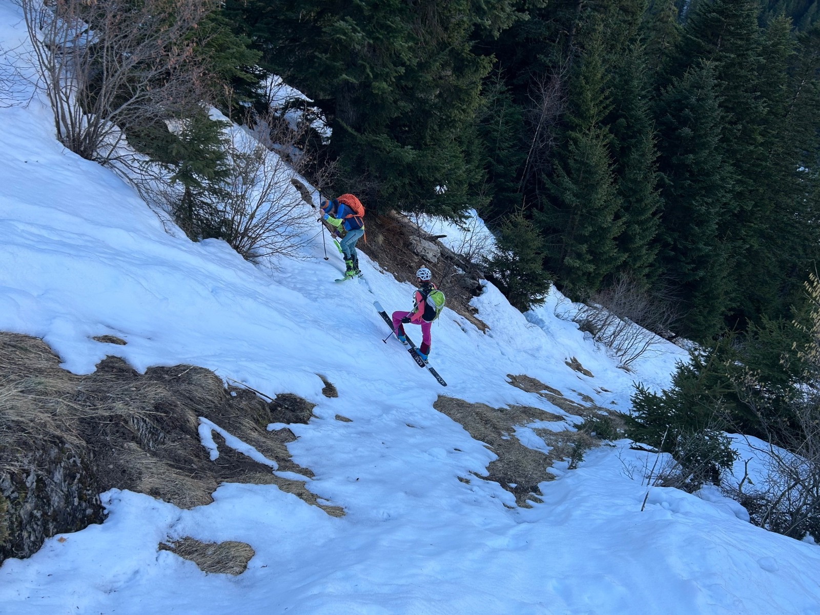 &nbsp;Dans le verrou à la montée, au dessus de la cabane des charmettes