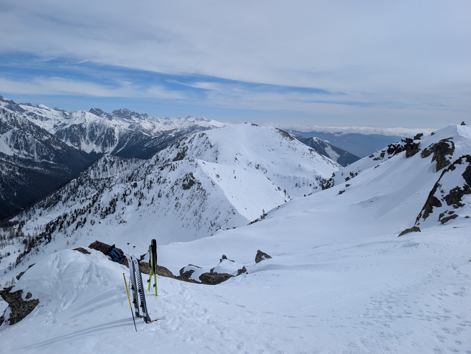 &nbsp;Sous le Cayre Archas, haut du couloir Ouest