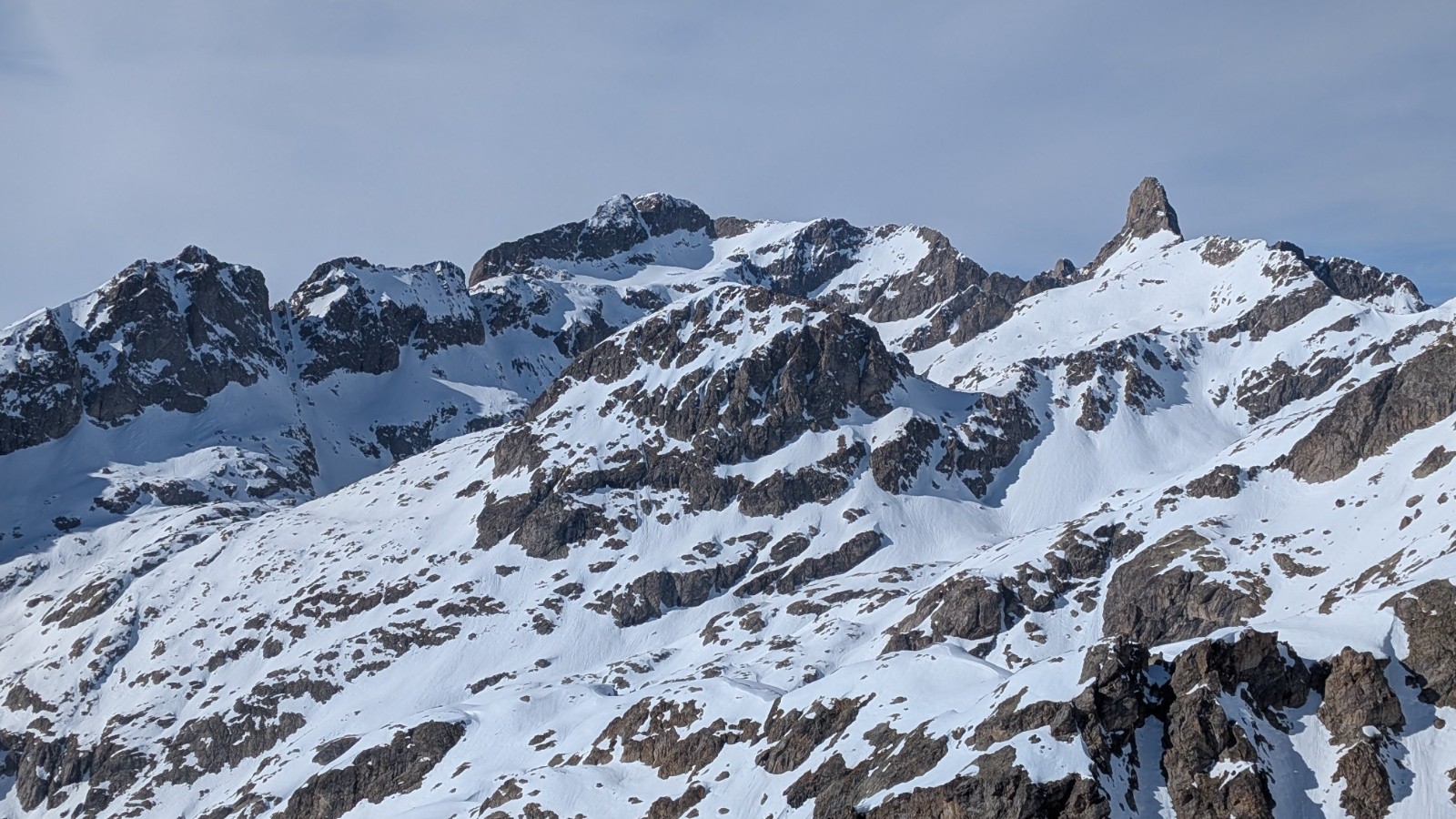 Gélas et Malédie depuis la baisse sous le Caïre Autier