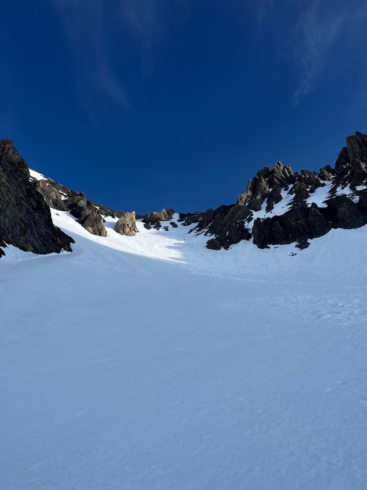 Le couloir qui mène au Col pour la VN
