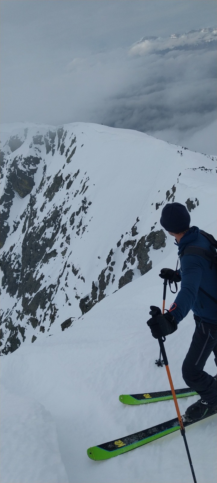 &nbsp;Couloir depuis le Tabor