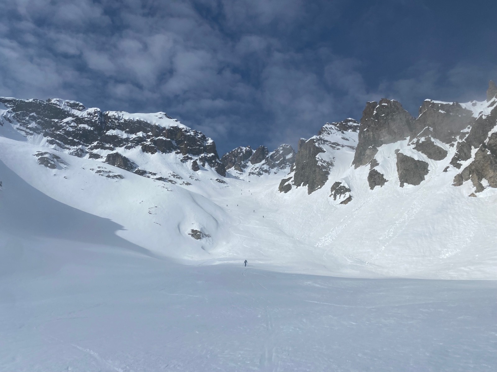 En montant dans le vallon au dessus du Chazeau sous le Charnier