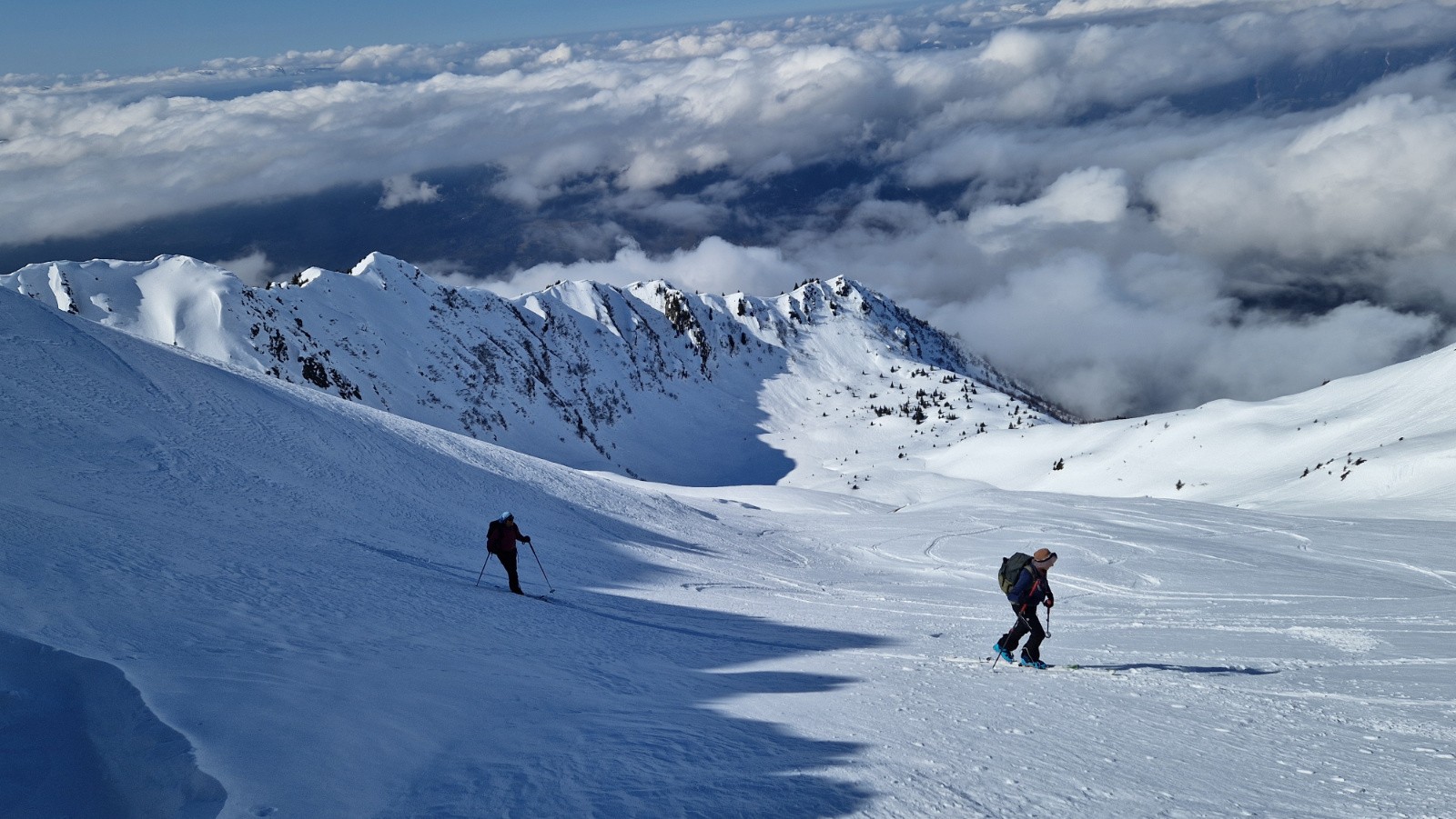 en N/NW, plutôt bonne poudre tassée&nbsp;