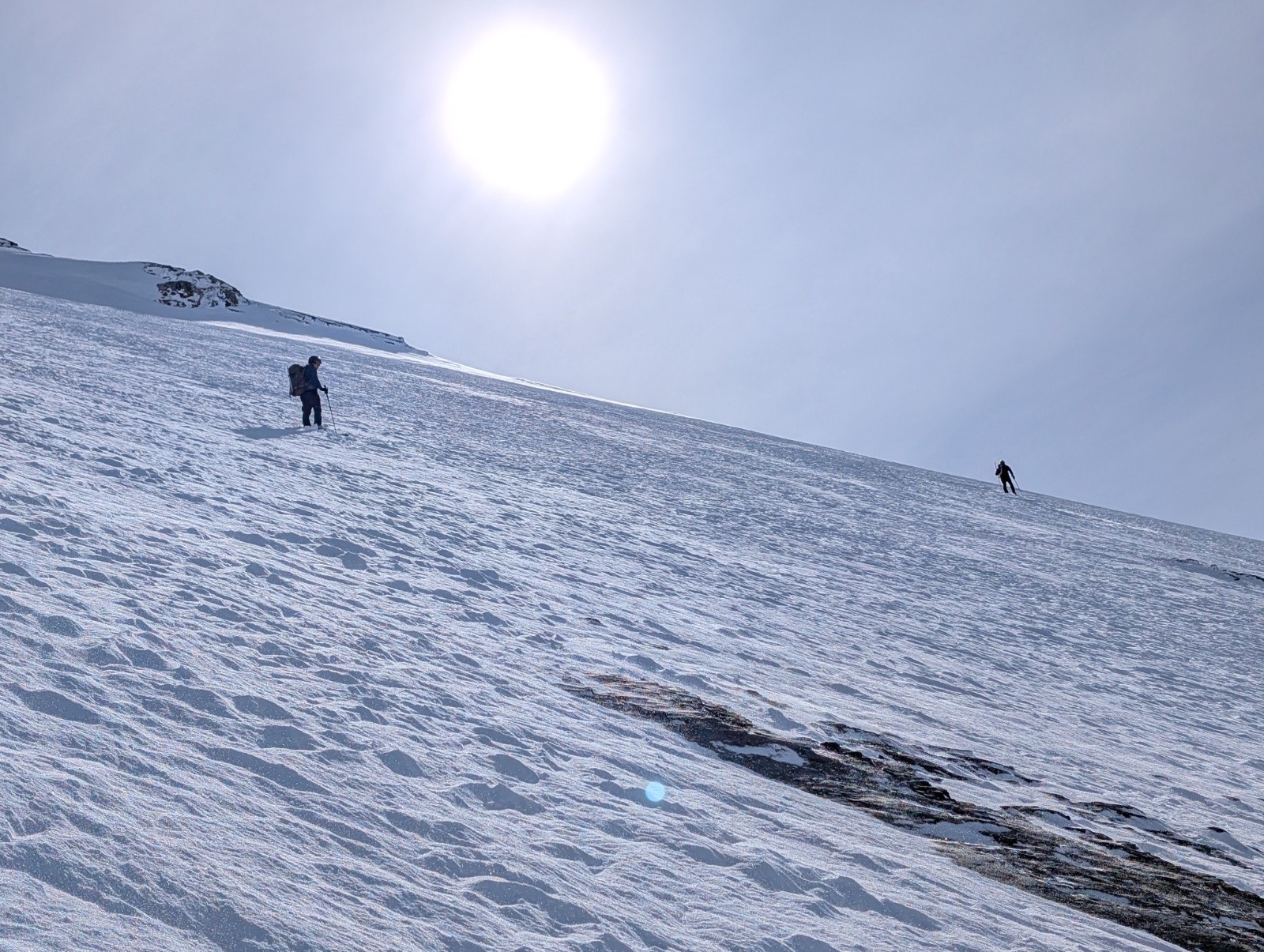 Pentes sommitales du Rinderhorn&nbsp;