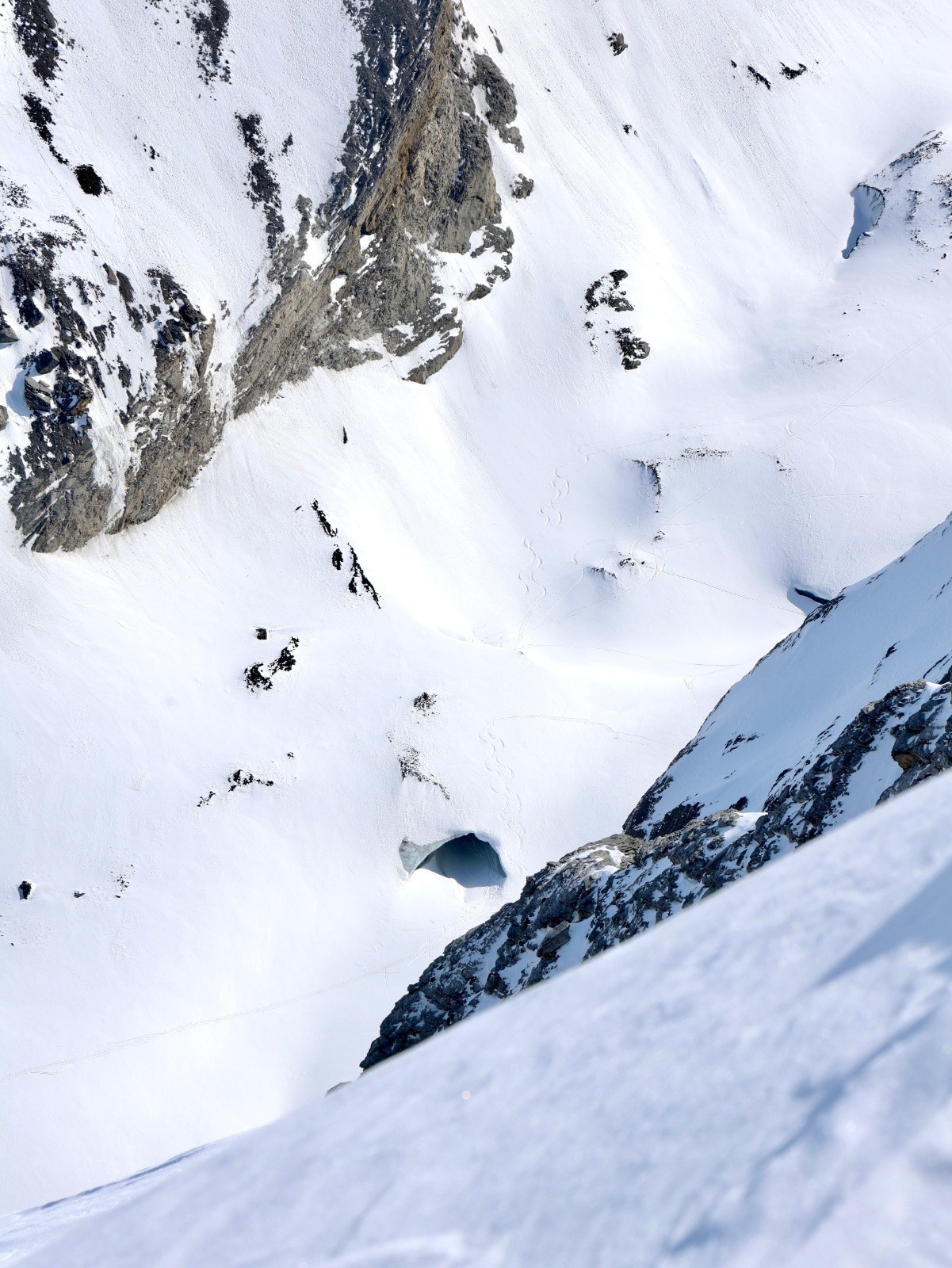 la grotte glaciere vue depuis Rindersattel