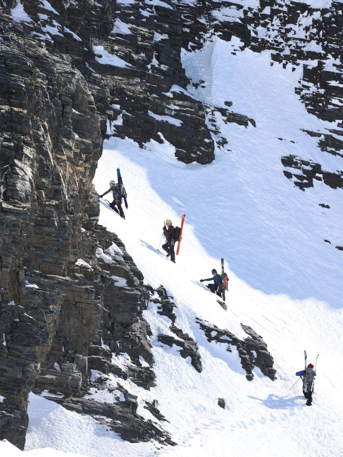 Passage des barres sous le Balmhorn&nbsp;